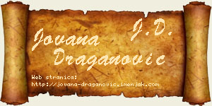 Jovana Draganović vizit kartica